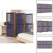 Cloison de séparation 5 panneaux bleu foncé 350x180 cm - Cloison De Séparation - Pare-vue - Écran De Confidentialité - Cloison Pliable - Mobilier