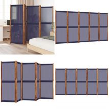 Cloison de séparation 5 panneaux bleu foncé 350x180 cm - Cloison De Séparation - Pare-vue - Écran De Confidentialité - Cloison Pliable - Mobilier