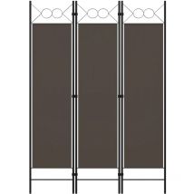 Cloison de séparation amovible 3 panneaux LEXLIFE Pliable en tissu - Déco Gris - 120 x 180 cm