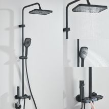 Suguword - Clonne de Douche,Système de Douche Piano Mural Ensemble de Douche Réglable en Hauteur Set de Douche avec Mitigeur