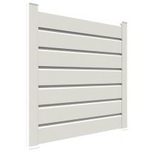 Kit cloture - Lame 16cm - pvc Blanc - lg: 6m x h: 0m82 - Closea