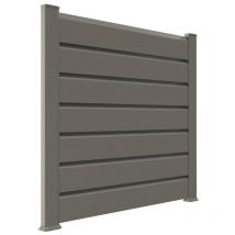 Kit cloture - Lame 16cm - pvc Quartz - lg: 9m x h: 1m13 - Closea