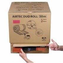 Closoir de faîtage Airtec Duo Roll Ubbink ocre - 50 m x 400 mm en carton dérouleur - 203780