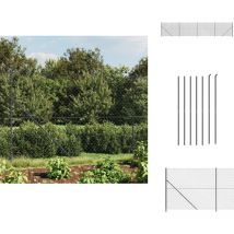 Clôture à mailles losangées avec bride anthracite 1,4x10 m - Clôture - Clôture En Maille - Clôture Cyclique - Clôture Métalliques - Clôture Jardin