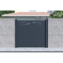 Casanoov - Panneau de clôture aluminium 1.9m semi-ajourée veleta H.170 cm - Kit complet