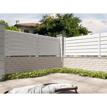 Ombrazur - Clôture Brise vue Blanc l 1911 x h 886 mm 6 lames