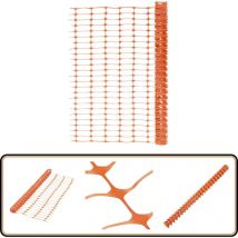 Vidaxl - Clôture de jardin 30 m Orange - Clôture De Jardin - Clôture Temporaire - Clôture Orange - Clôture Pliable - Clôture Résistante