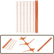 Vidaxl - Clôture de jardin 50 m Orange - Clôture De Jardin - Clôture Temporaire - Clôture Orange - Clôture Pliable - Clôture Résistante