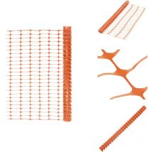 Vidaxl - Clôture de jardin 50 m Orange - Clôture De Jardin - Clôture Temporaire - Clôture Orange - Clôture Pliable - Clôture Résistante