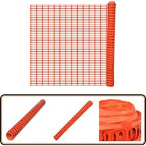 Vidaxl - Clôture de jardin 50 m Orange - Clôture De Jardin - Clôture Temporaire - Clôture Orange - Clôture Résistante - Clôture Pliable