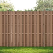 Neu.holz - Clôture de Jardin Bois Composite wpc Marron 185 x 193 cm [ ]