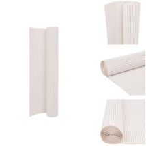 Clôture de jardin double face 110x300 cm Blanc - Clôture De Jardin - Clôture Pvc - Clôture Blanche - Clôture Résistante Aux Uv - Clôture Modulaire