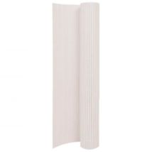 Decdeal - Clôture de jardin double face 110x400 cm Blanc