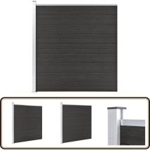 Clôture de jardin WPC 175x186 cm Gris - Clôture Jardin - Clôture Résidentielle - Clôture WPC - Clôture Composite - Clôture Grise