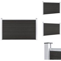 Clôture de jardin wpc 180x105 cm Gris - Clôture Jardin - Clôture Wpc - Clôture Composite - Clôture Design - Clôture Moderne