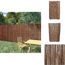 Clôture en saule 5x1 m - Clôture Bois - Clôture Saule - Clôture Jardin - Clôture Naturelle - Panneau Clôture