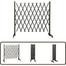 Clôture en treillis de jardin Gris 180x100 cm Bois de sapin - Clôture En Bois - Clôture Jardin - Clôture Treillis - Clôture Extensible - Clôture