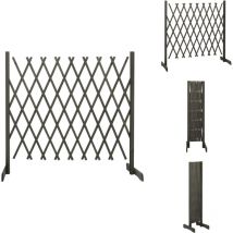 Clôture en treillis de jardin Gris 180x100 cm Bois de sapin - Clôture En Bois - Clôture Jardin - Clôture Treillis - Clôture Extensible - Clôture