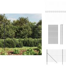 Clôture en treillis métallique anthracite 1,4x25 m - Clôture Métal - Clôture Jardin - Clôture Rigide - Clôture Anthracite - Clôture Sécurité