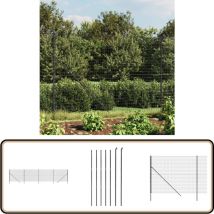 Clôture en treillis métallique anthracite 1,8x10 m - Clôture Métal - Clôture Jardin - Clôture Rigide - Clôture Anthracite - Clôture Sécurité