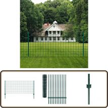 Clôture Euro Acier 20x1,2 m Vert - Clôture En Acier - Clôture Pvc - Clôture Extérieur - Clôture Jardin - Clôture Résidentielle