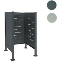 Mendler - Clôture pour poubelles HWC-J55 - habillage pour poubelles Rangement pour poubelles - 150x85x85cm métal - inox