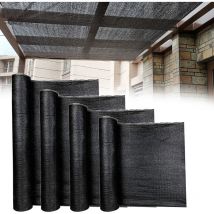 Hengmei - Clôture pvc 1.2x10m Tissu hdpe Protection du Vent Pare-Soleil Brise-Vue Paravent pour Les clôtures et rambardes pour Jardin Anthracite