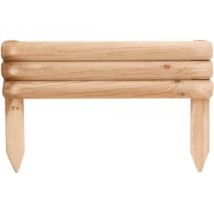 Wellton Sp.zo.o. - Palissade Rectangulaire Vampire En Bois De Pin Impre'gne' 22+22 Mm Cloture 55x35 Cm Pour Jardin