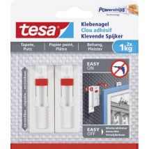 Tesa - 77774 Clou adhésif ajustable blanc Contenu: 2 pc(s)