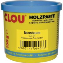 Holzpaste 10 Nußbaum Wasserverdünnbar 150g - Clou