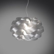 Cloud Araña de suspensión de tres luces plateada diámetro 75x h50cm