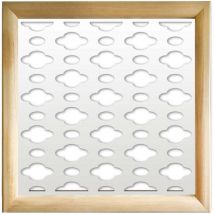 Clouds - Moduli Decorativi in Legno e pvc - Misura: 48x48 cm - Colore: bianco