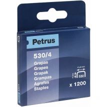E3/19842 caja 1200 grapas mod. 530/4mm. 77512 petrus