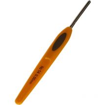 Soft Touch - Uncinetto in Acciaio con Impugnatura Morbida, Misura 14, 50 mm - Clover