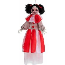 My Other Me Décorations Halloween Arlequina Diabólica Rouge 90 Cm