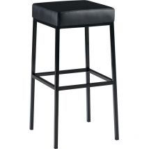Barhocker Montreal Kunstlederbezug schwarz schwarz