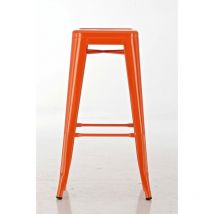 Ensemble de 2 pcs de selles dans un style industriel en métal sans couleurs arrière Couleur : Orange