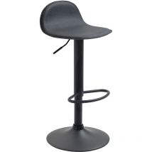 Tabouret de Bar Design Lana V2 similicuir Noir Noir