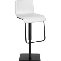 CLP - Taburete de bar Limon en polipiel Blanco Negro