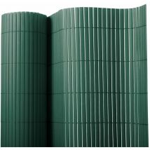 Canisse pvc Brise Vue, Paravent de Jardin, Piscines, Balcon Terrasse, Palissade en pvc, Vert 100 x 300 cm