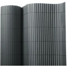 Canisse pvc Brise Vue, Paravent de Jardin, Piscines, Balcon Terrasse, Palissade en pvc, Gris 100 x 300 cm