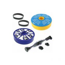 Clutch Brushroll Roller Bar + Filters + Drive Belts for Dyson DC07 Vacuum Cleaner