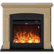 Cheminée En Chêne Sur Pied Cm 95,2x107,2x24,5 Sined Camino Siena Rovere