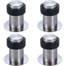 Cm selbstklebender Boden-Türstopper aus Edelstahl (4er-Set) - 6 cm