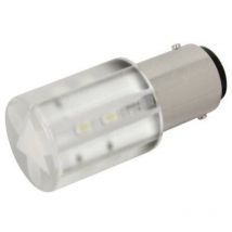 1856035W Luce di segnalazione a led Bianco freddo BA15d 24 v/dc, 24 v/ac 1400 mcd - CML