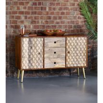 Cnc Retro Large Sideboard - Two-Tone