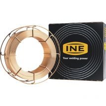 INE - Schweißdraht Co2 SG2 K300 für Mag Schweißgerät - Fülldraht 0,8 - Drahtelektrode verkupfert, 15kg Rolle