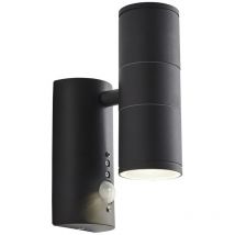 Forum Lighting - Forum Islay pir 2 Light Outdoor Up Down Wall Lamp Anthracite IP44