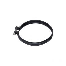 Cheminee coaxial Collier de verrouillage noir D.130 ce en acier 316 pour poele a pellets Fabrique en Italie uni 1856/2