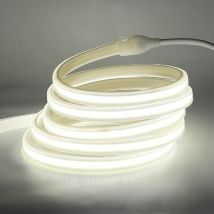 Greensensation - COB-LED-Streifen 1 m, 220 v, neutralweiß, 4000 k, wasserdicht, ip 65, mit Befestigungsmaterial für den Innen- und Außenbereich 2